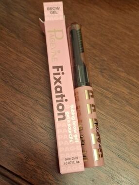 Pagevine Fixation Tubing Brow Gel 2ml w Brush/Comb New
